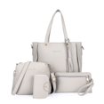thumbnail image 1 of OUSITAID Women Solid Color Handbag + Crossbody Shoulder Bag + Hand Purse + Card Holder for Daily Use New, 1 of 2