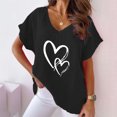 thumbnail image 2 of Birdeem Blouse d'Été Aguichant Mode Imprimée Col en V Manches Courtes pour Femmes, 2 of 6