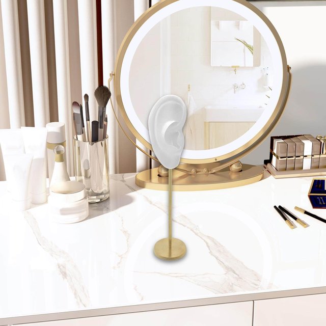 Earring Display Stand Human Ear Model Holder Stand Earring Display Stud Holder Showcase Jewelry Organizer Right Translucent