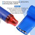 thumbnail image 5 of Unique Bargains 43mm Flat 10ft Blue PVC Heat Shrink Tube Wraps Battery Wrap for Big Battery Pack, 5 of 5