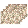 thumbnail image 1 of Vargottam Placemats- Placemat For Dining Table, Set Of 4- Printed & Reversible CottonNapkin-IndoorPlacematsFor Home & Kitchen Dining Table- Asian Paisley (Multicolor), 1 of 5