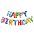 thumbnail image 1 of Rainbow Happy Birthday Balloon, 16in. H x 14ft. L, 1 of 4
