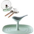 thumbnail image 1 of Égouttoir Polyvalent pour Couvercles de Casseroles, Repose-Cuillère, Plateau de Rangement pour la Maison - Vert, 1 of 5