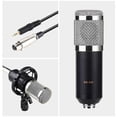 thumbnail image 4 of BM800 Professional Condenser Microphone Podcast Live Broadcast Equipment USB MIC Microfone Set Studio Mic with Arm Stand Music Recording Equipment for Studio Live Recording and Broadcasting, 4 of 7