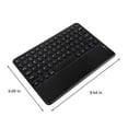thumbnail image 3 of HLONK Clavier Bluetooth Design à Cap Rond Clavier Sans Fil Portable avec Pavé Tactile pour Tablette PC Android / Accessoires Électroniques en Solde pour Votre Vie Heureuse (Rose), 3 of 5
