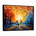 thumbnail image 2 of Designart Bicycle framed wall Art, Bicycle Harmonious Pedals Painting I , bicycle Large framed wall art decor, Multi-Color Modern black framed wall art, 20x12 inches black frame, 2 of 5