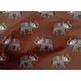 thumbnail image 4 of oneOone Cotton Cambric Fabric Elephant Block Print Fabric By Yard 56 Inch Wide, 4 of 4