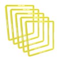 thumbnail image 4 of Agility Rings, 5Pcs 16.7x16.7x0.47in PP Multifunctional Quadrilateral Agility Training Rings Agility Training Equipment with Carrying Strap and Clip for Basketball, Football, 4 of 7