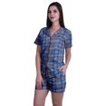 thumbnail image 3 of Moomaya Pyjama pour Femmes Imprimé, Ensemble Deux Pièces à Col Cranté avec Short, 3 of 6