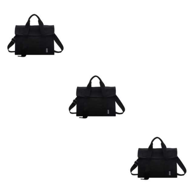 Decodeary Canvas Crossbody Bag Versatile Accessory For Women Gift Fashionable Accessory Handbags For Women black 3Set