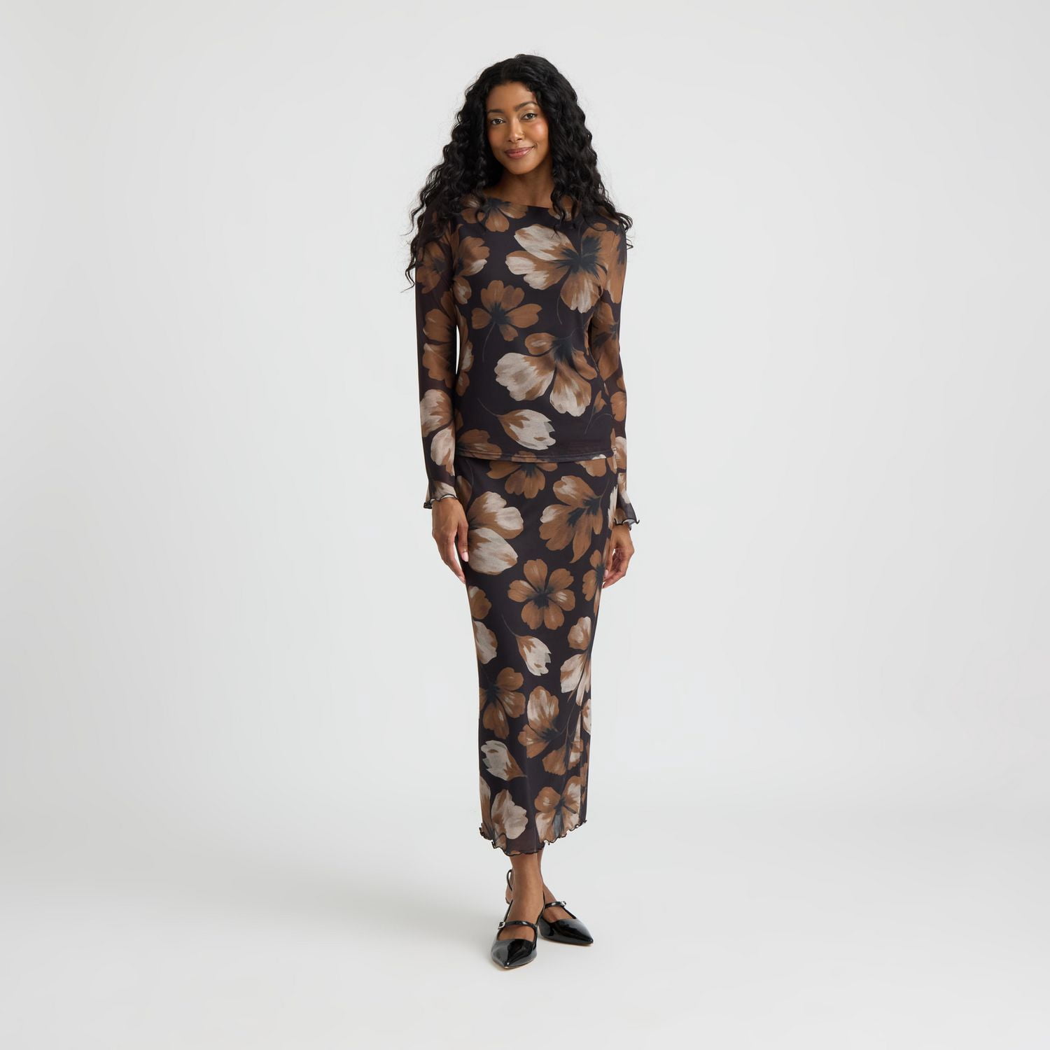 Jupe en maille imprimée pour femme Mexx