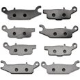 thumbnail image 2 of KMG Front + Rear Brake Pads Compatible with 2007-2011 Yamaha YFM 700 Grizzly Auto 4X4 EPS - Non-Metallic Organic NAO Brake Pads Set, 2 of 4