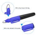 thumbnail image 5 of Unique Bargains Mini Permanent Markers Dry Erase Pen with Keychain Clip, Blue Ink  4 Pack, 5 of 5