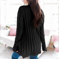 thumbnail image 4 of Pull Hiver Cardigan Manches Longues Boutonnage Ouvert sur le devant avec Poche, 4 of 7