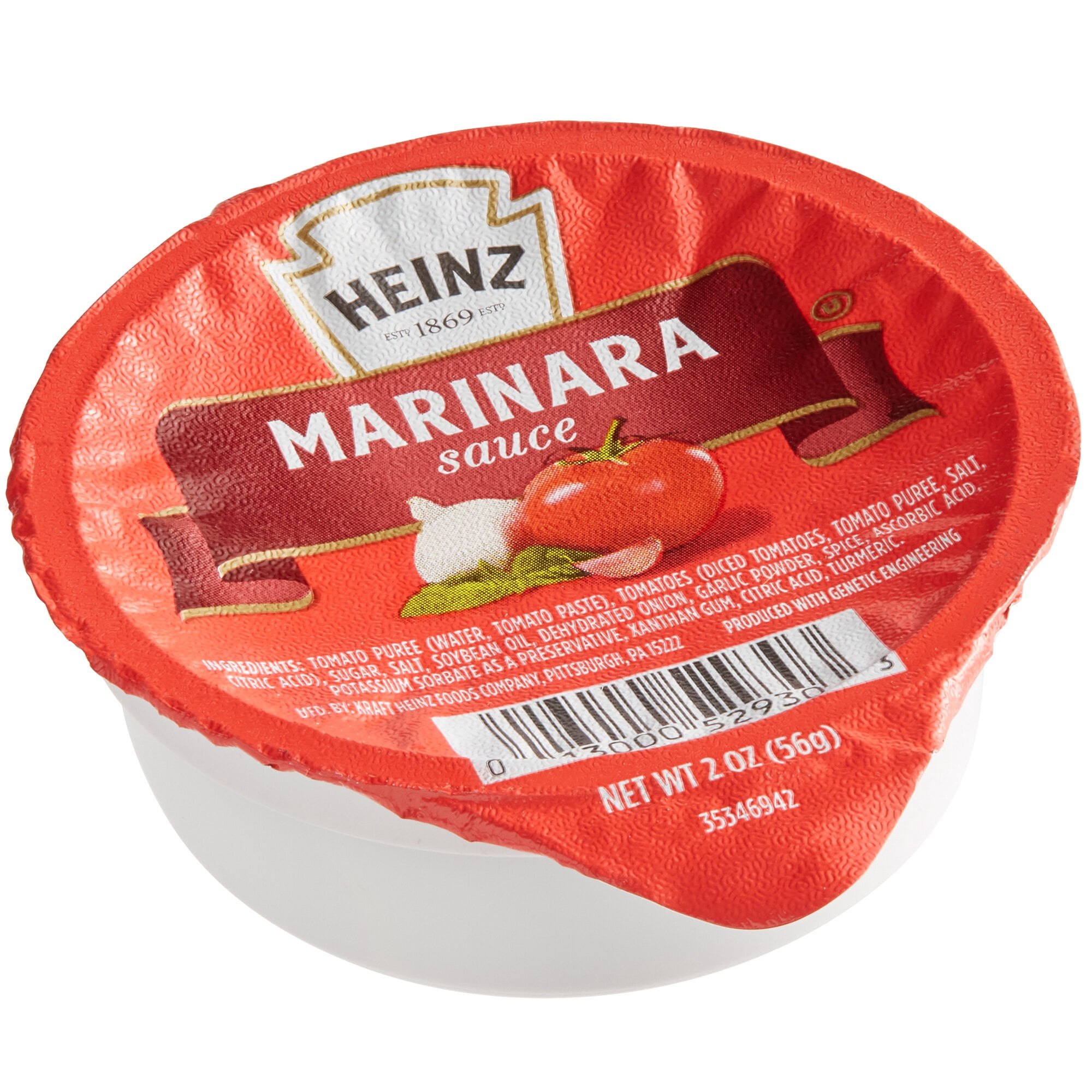 Heinz Coupelles de Portion de Sauce Marinara de 2 oz - 60/caisse