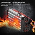 thumbnail image 2 of PTC Ceramic Air Heater Heating Element Electric Heater 750W 220V 140 x 76mm, 2 of 11