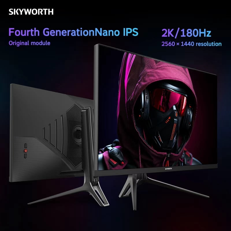 Refurbished Skyworth 27G5QHP 27" QHD Fast IPS Gaming Monitor, Black