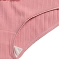 thumbnail image 4 of High Waist Maternity Underwear with Bump Support Soft Breathable Ribbed Stretch Adjustable Lace Trim Comfortable Seamless Postpartum Belly Band for Pregnancy, 4 of 7