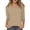Khaki, variant on Stylish Women's Casual T-Shirts Basic Crew Neck Short Sleeve Fashion Tops Comfortable Everyday Wear for Ladies