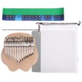 thumbnail image 1 of 1 Ensemble Petit Kalimba 17 Touches Instrument de Musique pour Débutant Portable Kalimba, 1 of 8