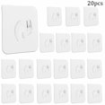 thumbnail image 1 of 20X Self Adhesive Hooks Strong Sticky Heavy Duty Wall Seamless Transparent Hooks, 1 of 6
