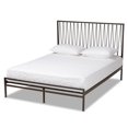 thumbnail image 3 of Baxton Studio Jeanette Black Finished Metal Queen Size Platform Bed, 3 of 8