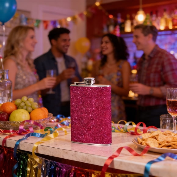 Apmemiss Liquidation Flasque à Whisky Portable en Acier Inoxydable de Qualité Alimentaire avec Bouchon Qui Ne Perd Jamais, Convient aux Hommes et aux Femmes, Idéale pour Offrir