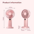 thumbnail image 3 of LSLJS Ventilateur Portatif à Main [15 H Max Temps de Refroidissement] Ventilateur à Main, Ventilateur USB Rechargeable 3600 mAh, Petit Ventilateur à Piles avec 4 Vitesses, Ventilateur Ventilateur, 3 of 8