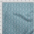 thumbnail image 4 of oneOone Rayon Teal Blue Fabric Geometric Craft Projects Decor Fabric Printed By The Yard 56 Inch Wide, 4 of 5