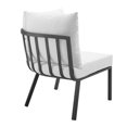 thumbnail image 4 of Modway Fauteuil d'Angle de Patio Extérieur en Aluminium, Gris/blanc, 4 of 6
