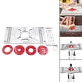 thumbnail image 2 of thinsony Router Table Insert Plate Trimmer Screws Trimming Machine for Woodworking Red, 2 of 9