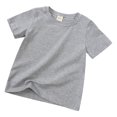 thumbnail image 3 of B91xZ T-Shirt Fille 2024 Col Rond Classique Graphique Manches Courtes, Gris 8-9 Ans, 3 of 4