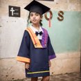 thumbnail image 2 of Ensemble de Toge et Chapeau de Graduation pour Enfants Garçons Filles Préscolaire avec Pompon, 2 of 8