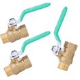 thumbnail image 2 of Ball Valve, Practical Ball Shut Off Valve, Corrosion-Resistance For Indoor Gas Piping System Cold/Hot Water Piping System, 2 of 8
