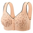 thumbnail image 1 of Seamless Front Close Bras for Women Post Surgery Full Coverage Moisture Wicking Comfort Supportive Convenient Bralettes Plus Size Everyday Bras, 1 of 6