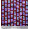 thumbnail image 1 of Soimoi Red Modal Satin Fabric Brush Stroke Abstract Print Sewing Fabric Yard 42 Inch Wide, 1 of 3