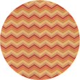 thumbnail image 1 of Ahgly Company Tapis de Zone Carré Orange Lavable en Machine, 3 Pieds Carré, 1 of 7