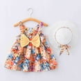 thumbnail image 2 of Robe pour Bébé Fille Robe Tutu pour Bébé Fille Robe d'Été Sans Manches pour Filles avec Chapeaux 2 Pcs Robe de Printemps pour Bébé Fille 2-3 Ans, 2 of 8