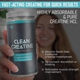 thumbnail image 4 of Clean Creatine HCl Powder - Pure Creatine Hydrochloride for Men & Women, Muscle Growth & Strength Building Power, Athletic Performance and Recovery, Vegetarian Friendly (Clean Citrulline -120 Capsules, 4 of 6