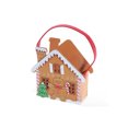 thumbnail image 1 of Felt Gingerbread House Basket (8") - Set of 2, 1 of 4
