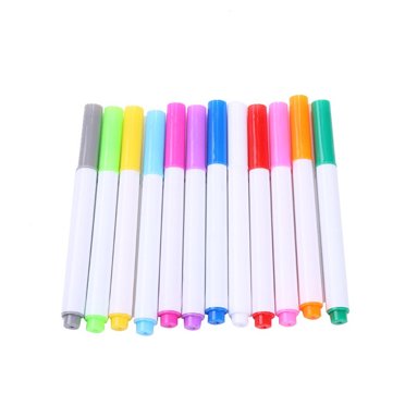 12 Color Set Of Color Repeatable Water Soluble Brush Water Chalk 70Ml Liquid Chalk Board Marker For Kids Whiteboard