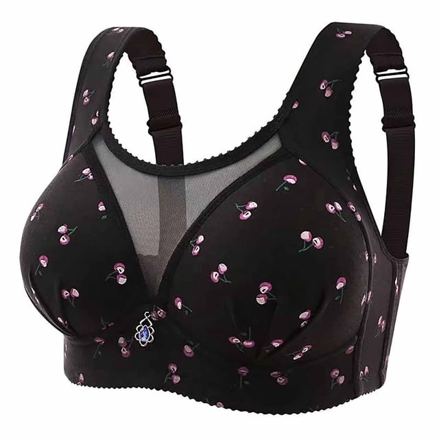 Timegard Bras for Women Mesh Adjustable Strap Full Coverage Wireless High Support Comfy Everyday Bras