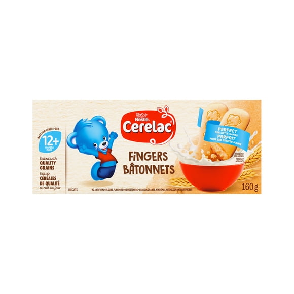 CERELAC Bâtonnets, biscuits, goût de beurre, 1 an et plus, encouragent l’autonomie