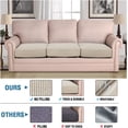 thumbnail image 2 of Super Stretch Stylish Cushions Covers/Furniture Cover Spandex Jacquard Small Checked Pattern Super Soft Slipcover Washable Individual, 2 of 9