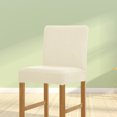 thumbnail image 4 of 2 Pcs Housse de Chaise de Bureau Solide Multicolore Résistante à l'Usure Protecteur Extérieur pour Meubles de Bureau Quatre Saisons Blanc, 4 of 7