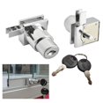 thumbnail image 3 of 1/4x Showcase Sliding Glass Door Lock Set W / Key for Display Cabinet Terrarium, 3 of 8