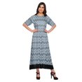 thumbnail image 1 of Moomaya Kurti Longue Imprimée Tenue d'Été Tunique Ligne A pour Femmes, 1 of 5