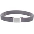 thumbnail image 1 of Ceinture Élastique Ajustable pour Enfants avec Boucle Carrée Argentée - Gris, 1 of 4
