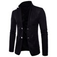 thumbnail image 2 of BOBOGOJP Blazer for Men Notched Lapel Two Button Suit Blazer For Dinner Prom Wedding (Black,XL), 2 of 3
