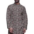 thumbnail image 4 of Atasi Button Down Asymmetric Printed Long Sleeve Rayon Kurta Pyjama Set, 4 of 4